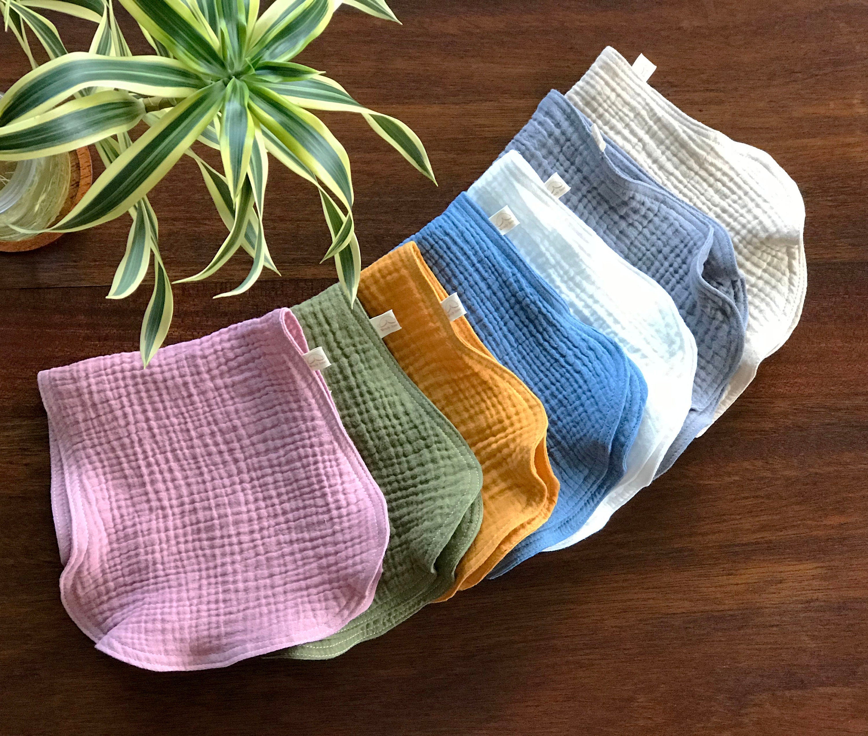 Burp Cloth - 1 Piece - Organic Cotton Double Gauze by Wendy Anne