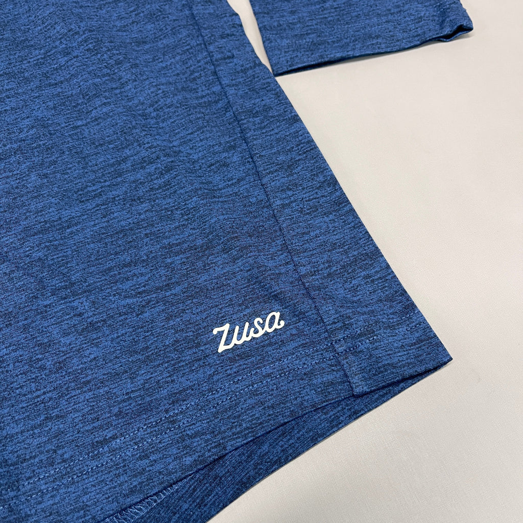 ZUSA Pull Over Shirt Long Sleeve Brisk Quarter Zip Men's Sz XL Navy Heather (New) by PayWut