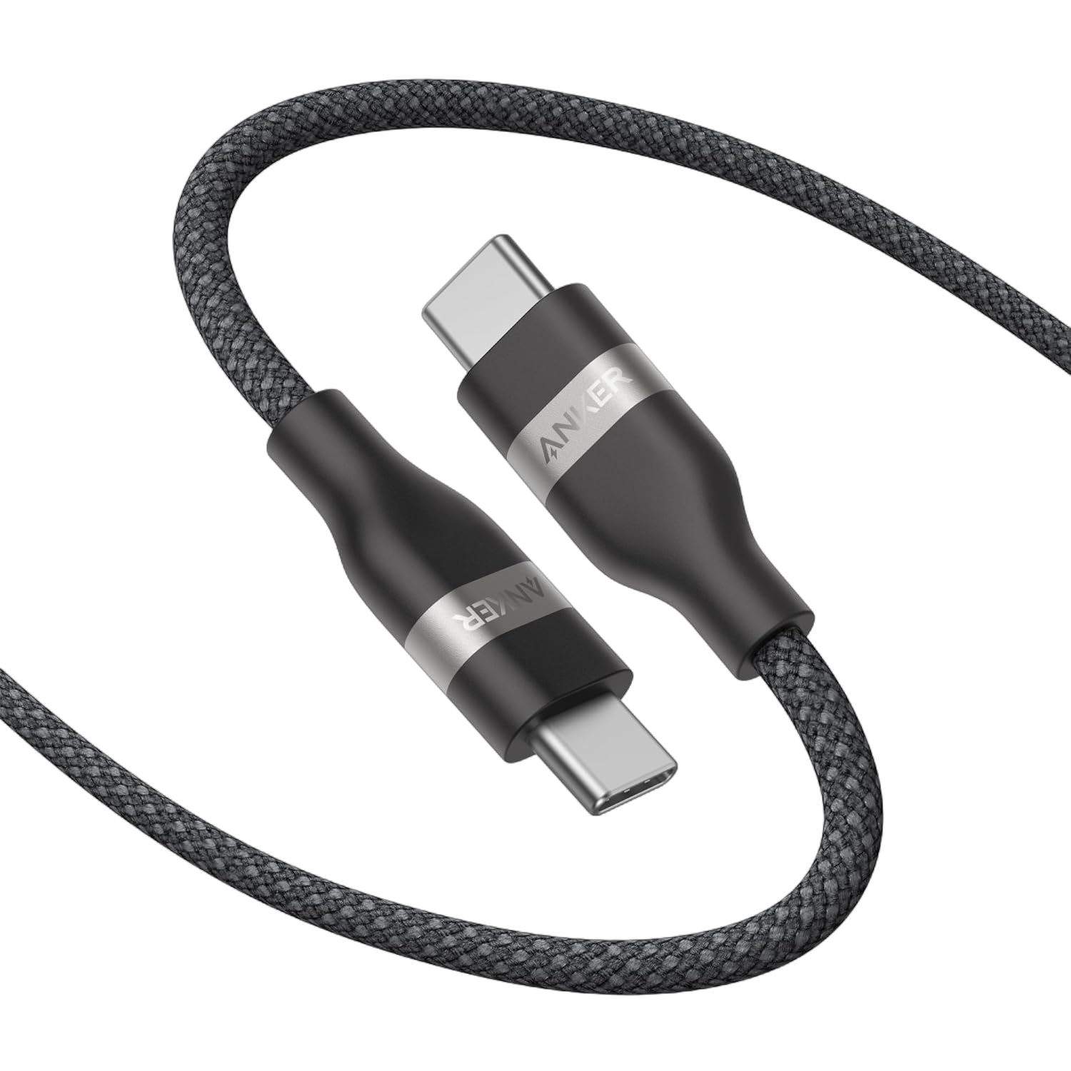 Anker USB-C to USB-C Cable (3 ft / 6 ft, 240W, Upcycled-Braided) by Anker