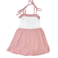 Threaded Cotton Ruffle Tie Sun Dress 100% Cotton by Love That Cotton
