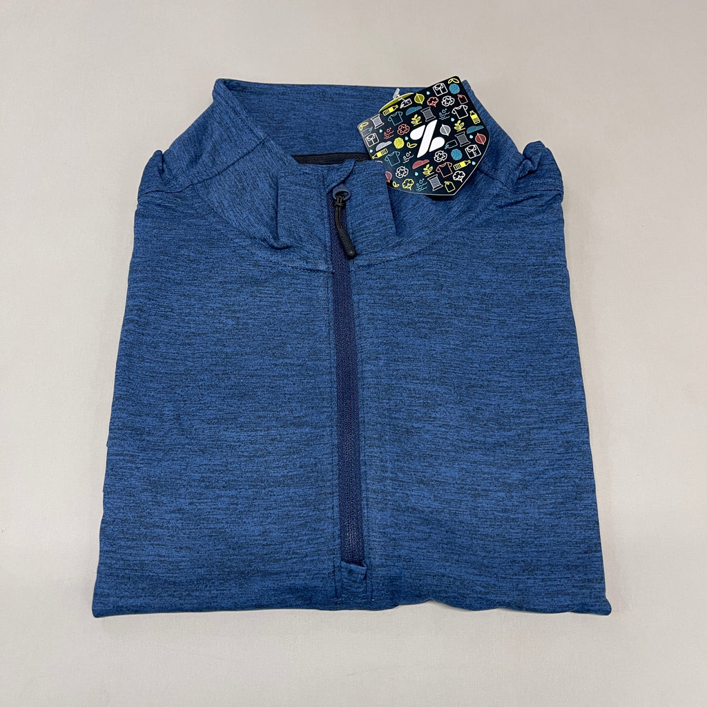 ZUSA Pull Over Shirt Long Sleeve Brisk Quarter Zip Men's Sz XL Navy Heather (New) by PayWut