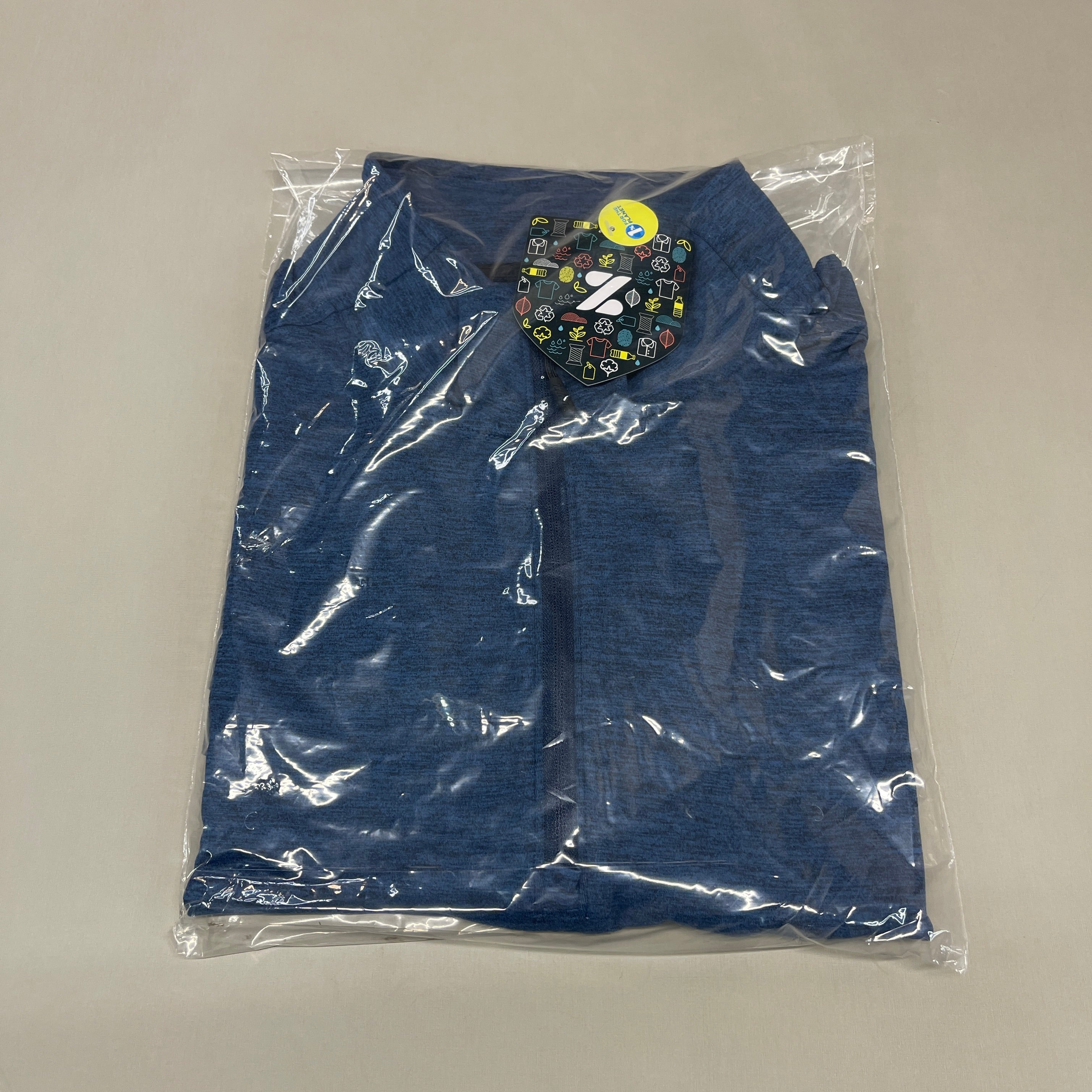 ZUSA Pull Over Shirt Long Sleeve Brisk Quarter Zip Men's Sz XL Navy Heather (New) by PayWut