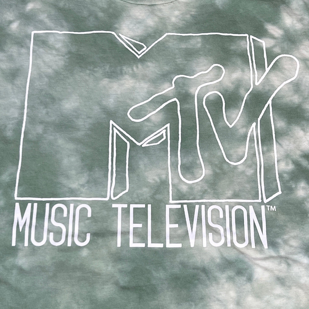 MTV Mint and White Tie-Dye Short Sleeve T-Shirt Women's Sz L 86947(New) by PayWut