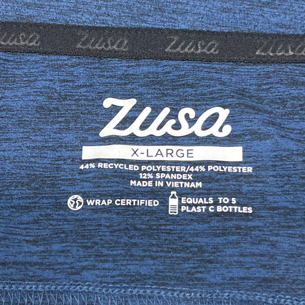 ZUSA Pull Over Shirt Long Sleeve Brisk Quarter Zip Men's Sz XL Navy Heather (New) by PayWut