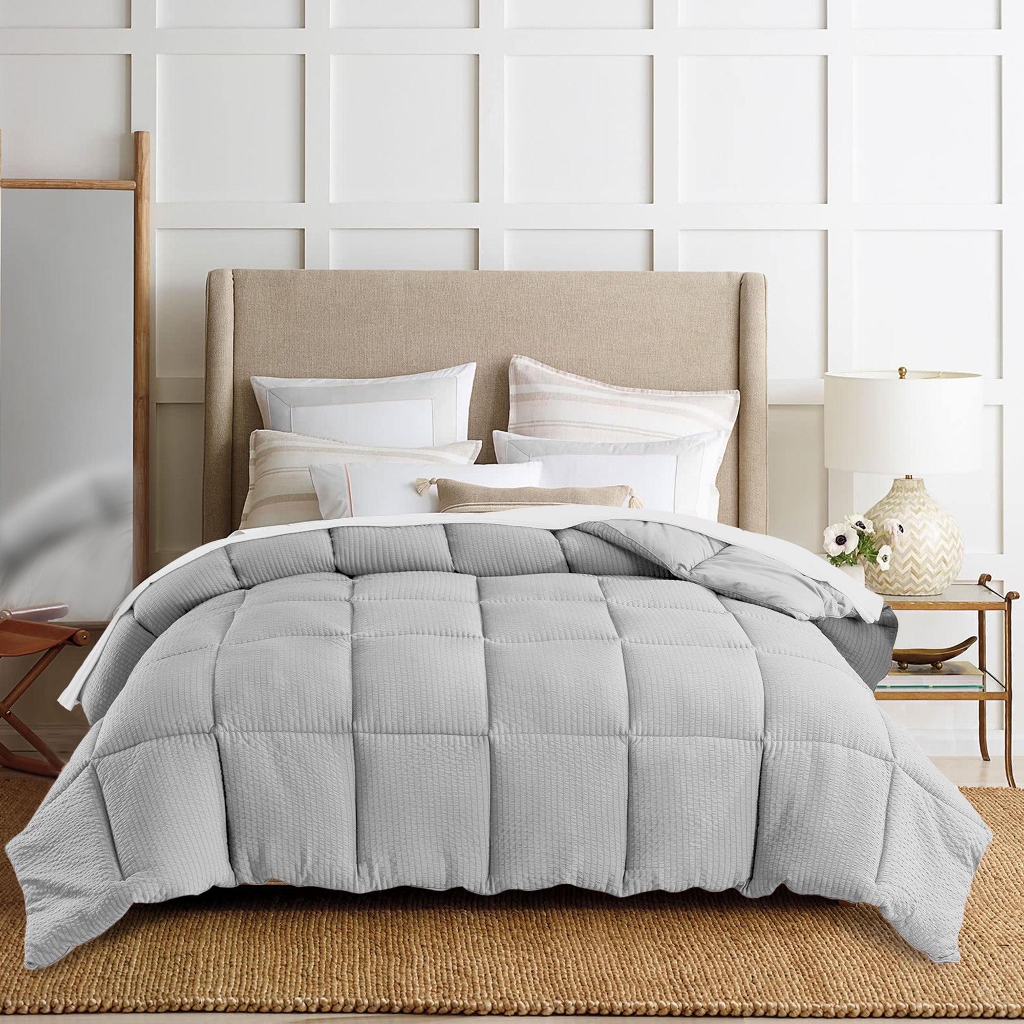 Kasentex Ultra Soft All Season Down Alternative Reversible Comforter, Twin, Queen, King, Room Decor, Graduation Gifts by Kasentex
