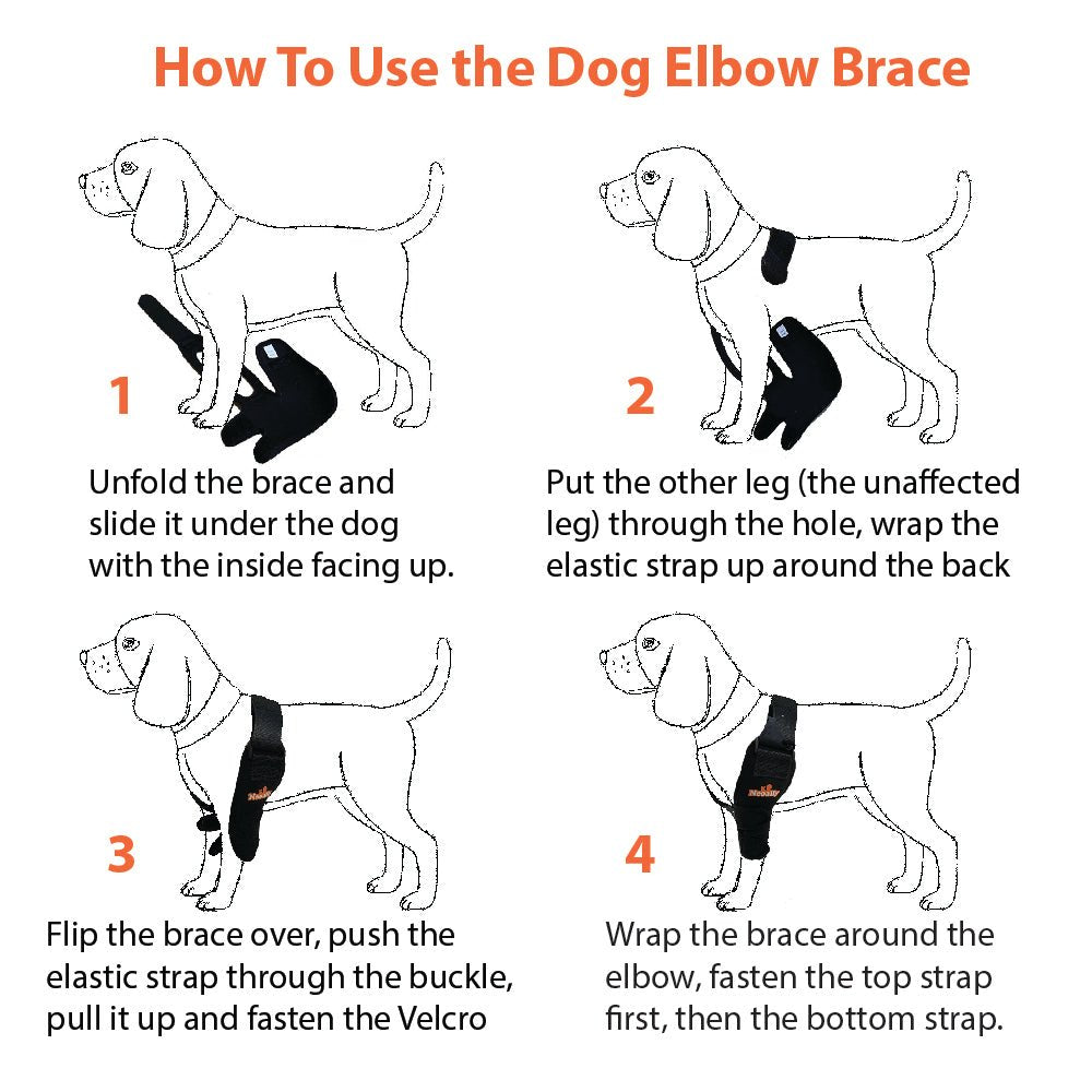 NeoAlly Elbow and Shoulder Brace for Dogs and Cats - Optimal Support for Pet Mobility by Neoallypets