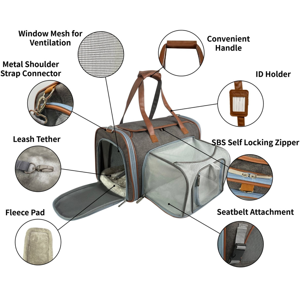 Mr. Peanut's Gold Series Big Apple XL Expandable Pet Carrier V2.0 by Mr. Peanut's Pet Carriers