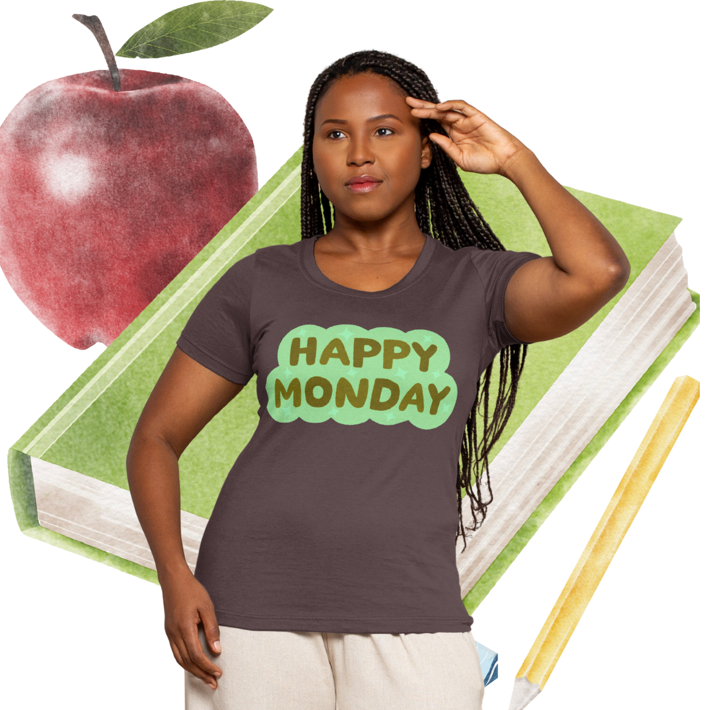 Happy Monday | Motivational Tee | Start the Week With Purpose by Love & Lyrics Designs