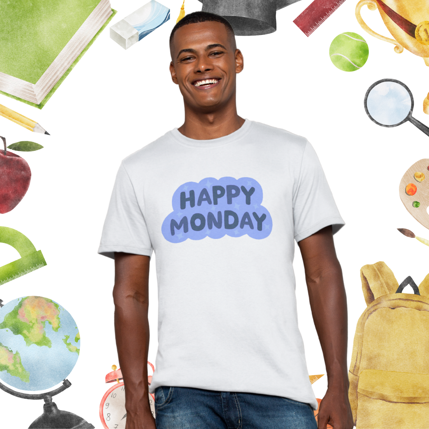 Happy Monday | Motivational Tee | Start the Week With Purpose by Love & Lyrics Designs