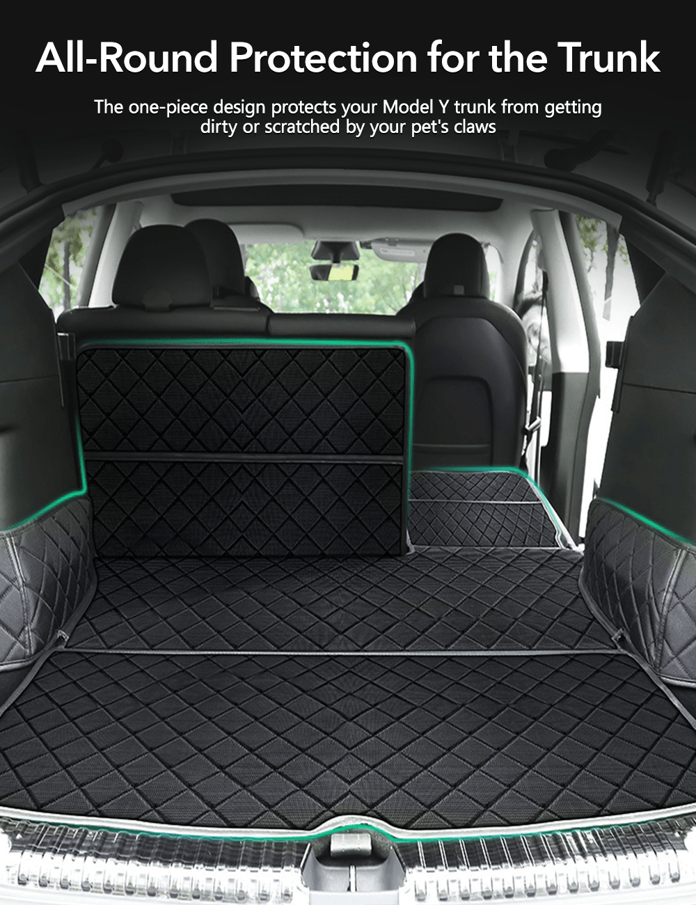 Trunk Mat Waterproof Car Dog Cover for Model Y | TESERY by Tesery Official Store