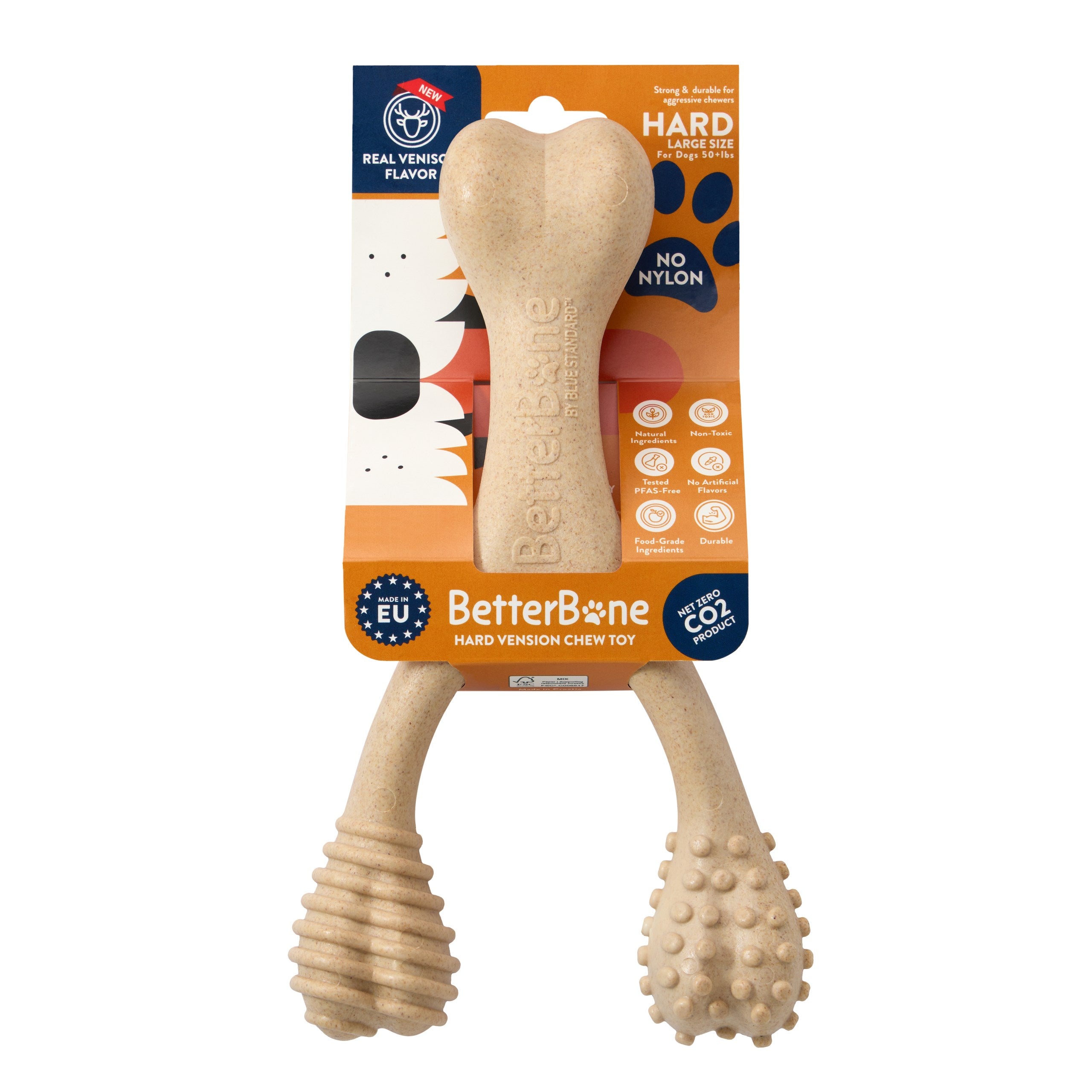 BetterBone HARD Chew Toy by BetterBone All Natural Eco-Friendly Dog Chews & Bones