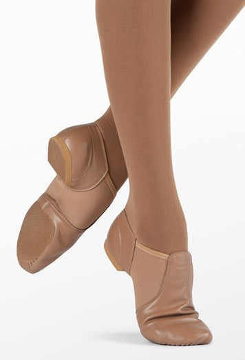 Classic Leather Slip-On Jazz Shoe by Signature Dance Wear