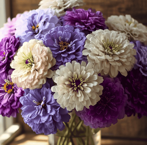 Blueberry Cheesecake Zinnia – 100 Seeds by Southern Seeds
